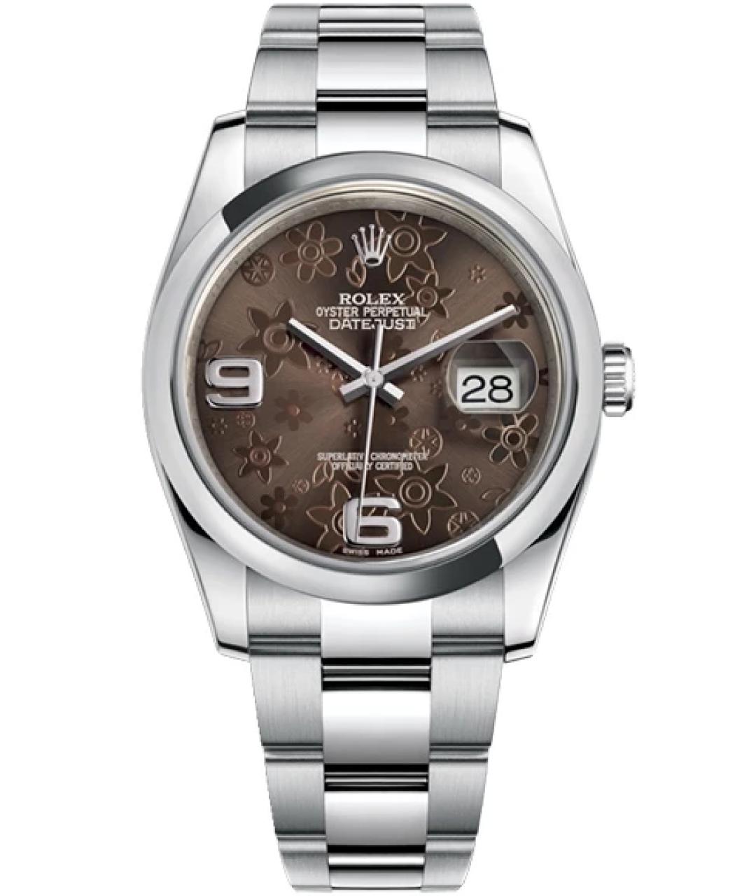ROLEX Коричневые деревянные часы, фото 2