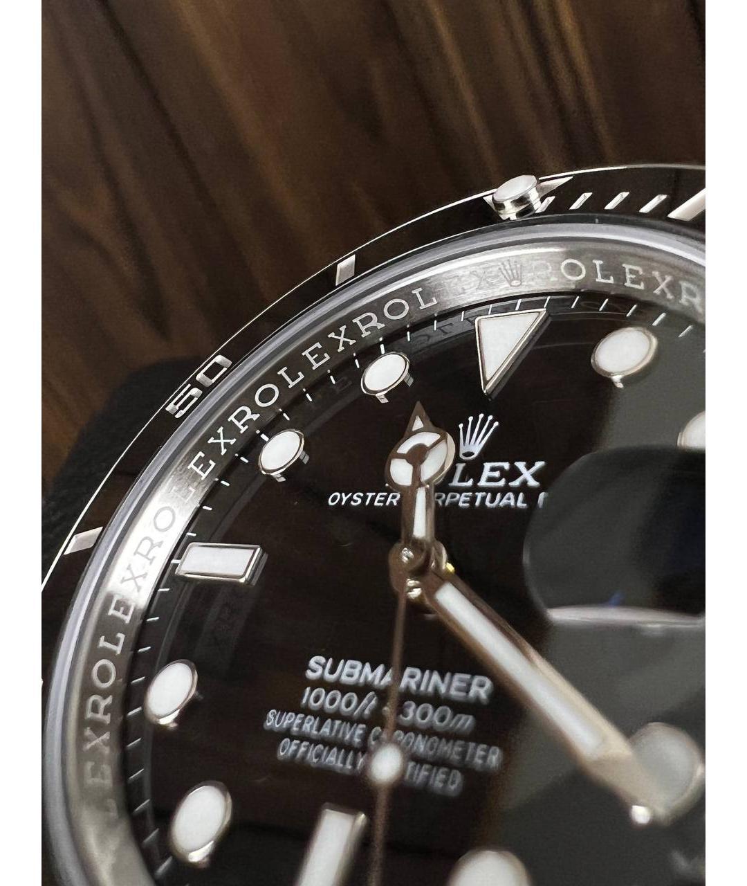 ROLEX Черные часы, фото 4
