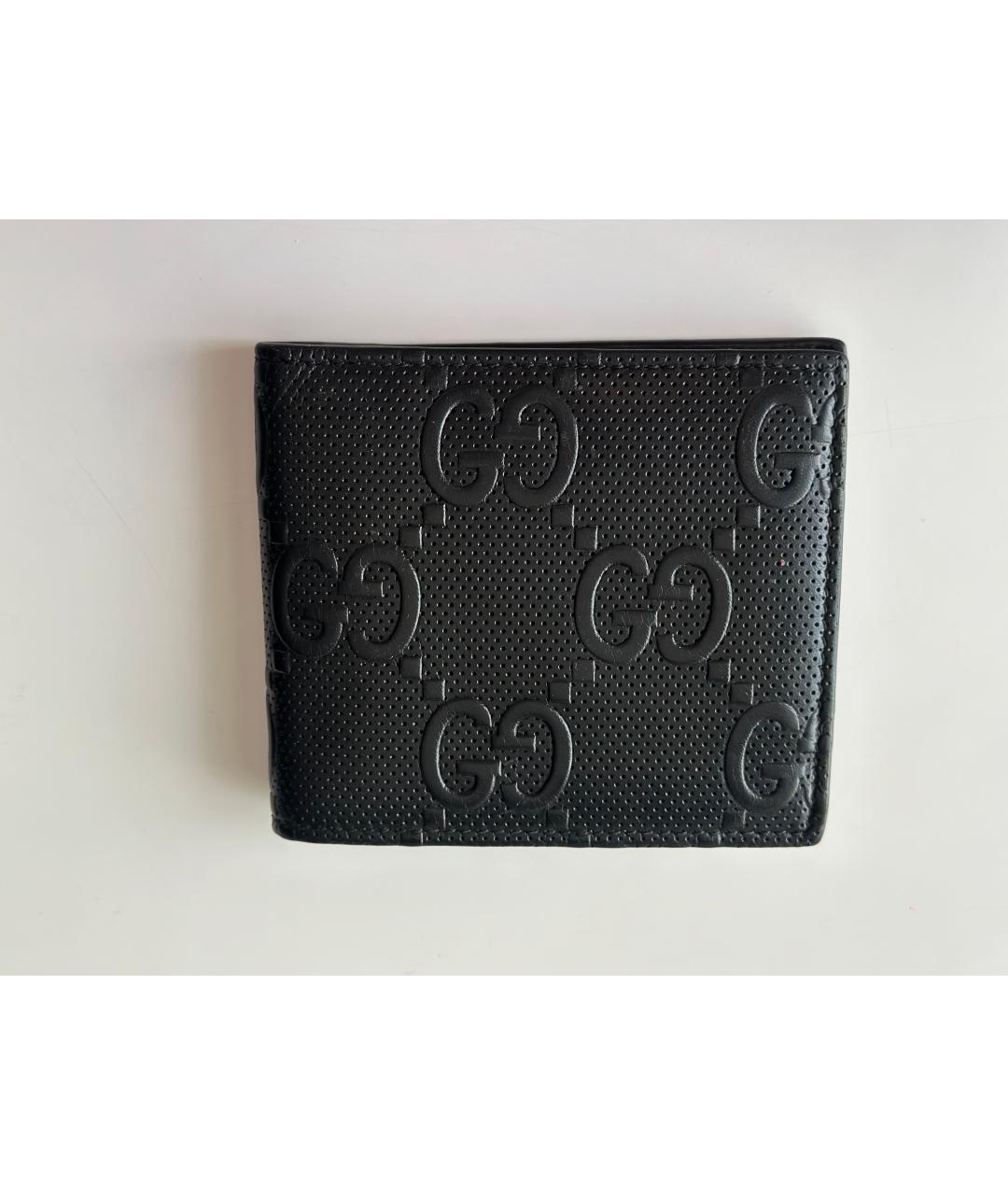 GUCCI Черный кожаный кошелек, фото 2