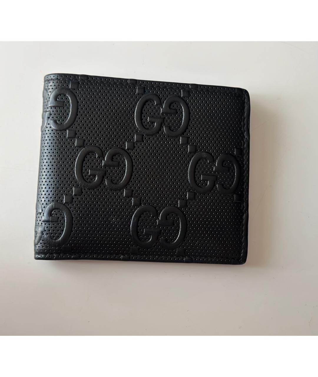 GUCCI Черный кожаный кошелек, фото 8