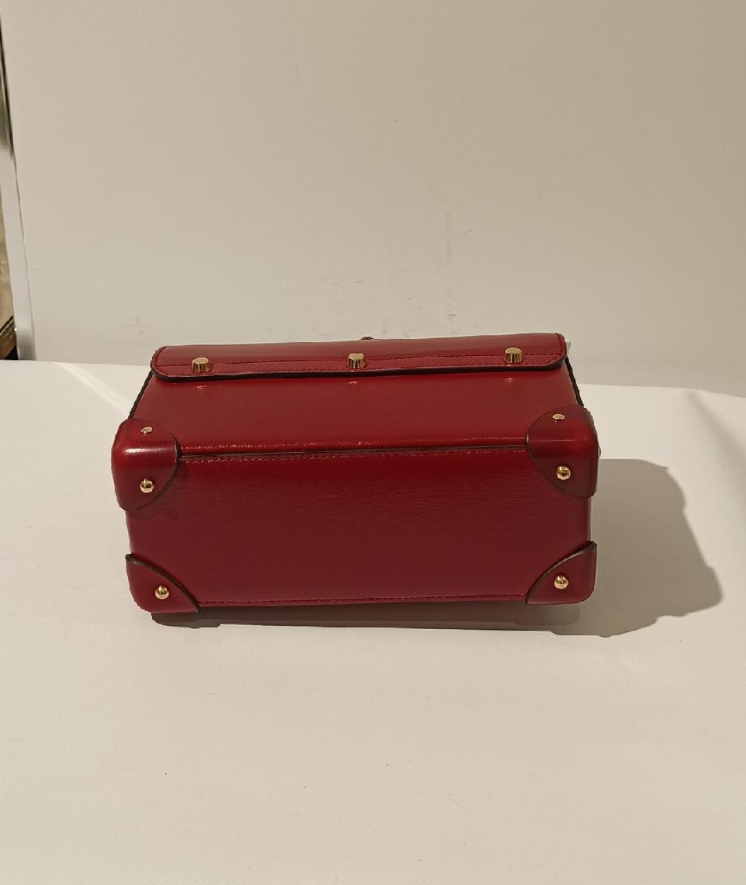 GUCCI Красная кожаная сумка с короткими ручками, фото 4