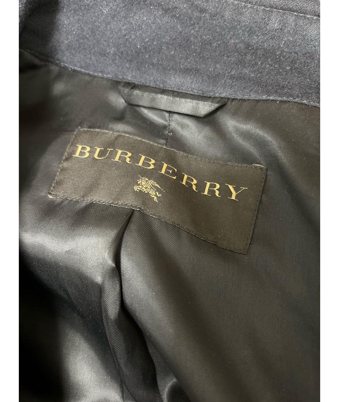 BURBERRY Черная шерстяная куртка, фото 2