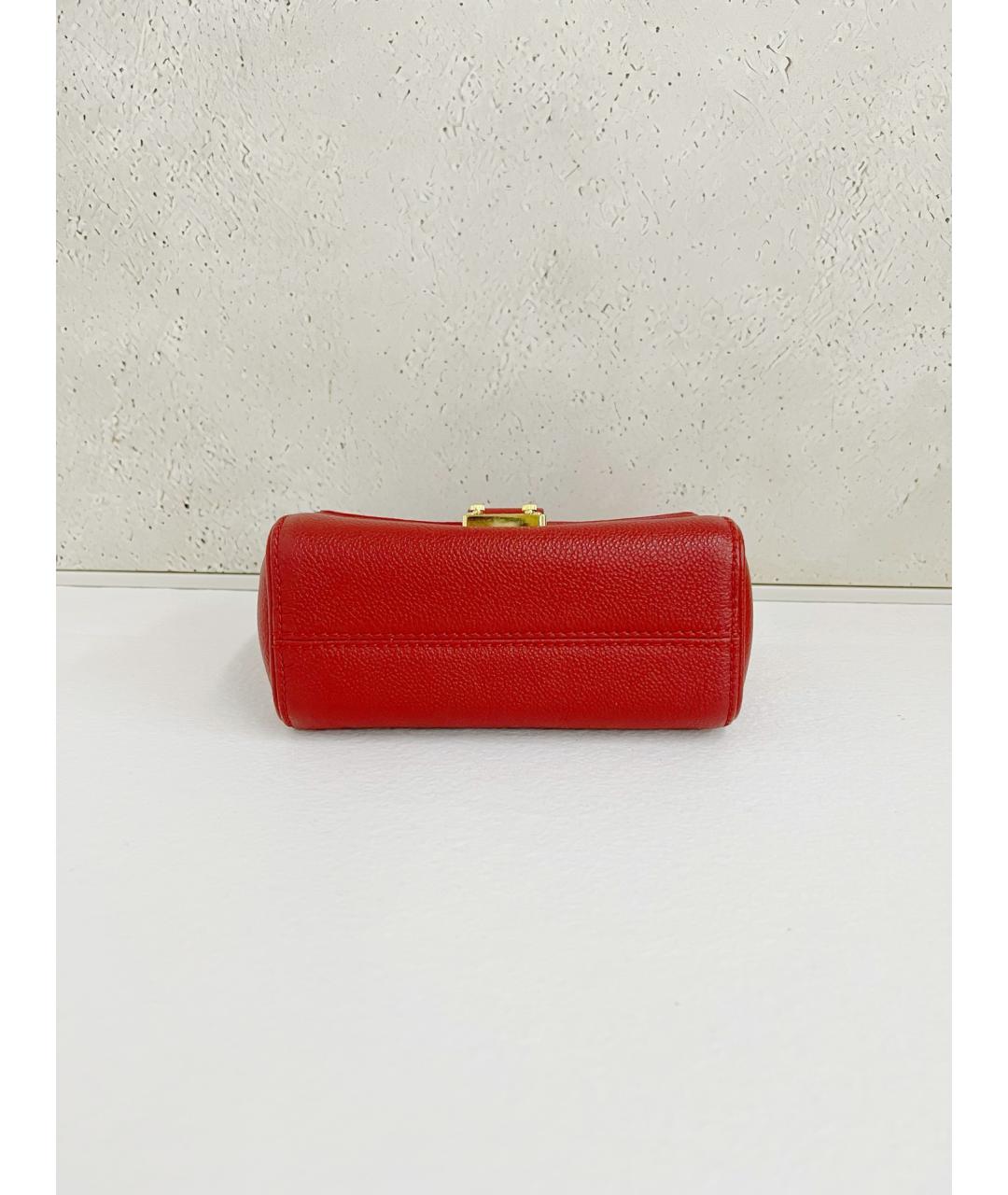LOUIS VUITTON Красная кожаная сумка через плечо, фото 6