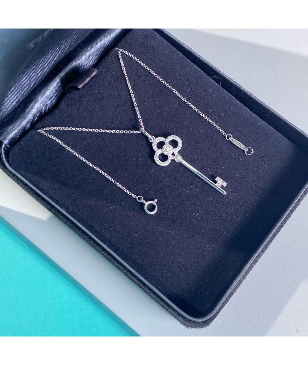 TIFFANY&CO Белая подвеска из белого золота, фото 2