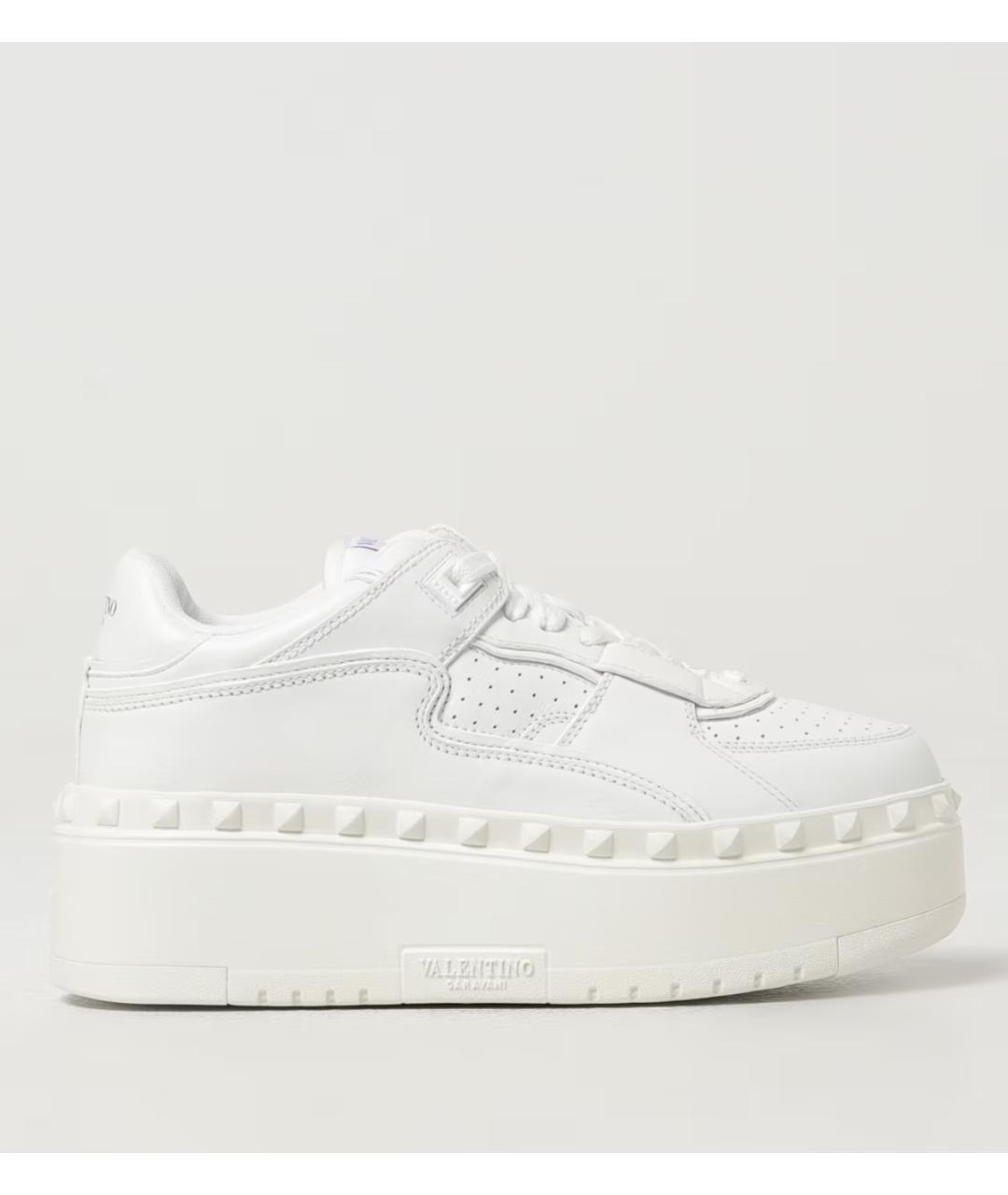 VALENTINO Белые кожаные кроссовки, фото 4