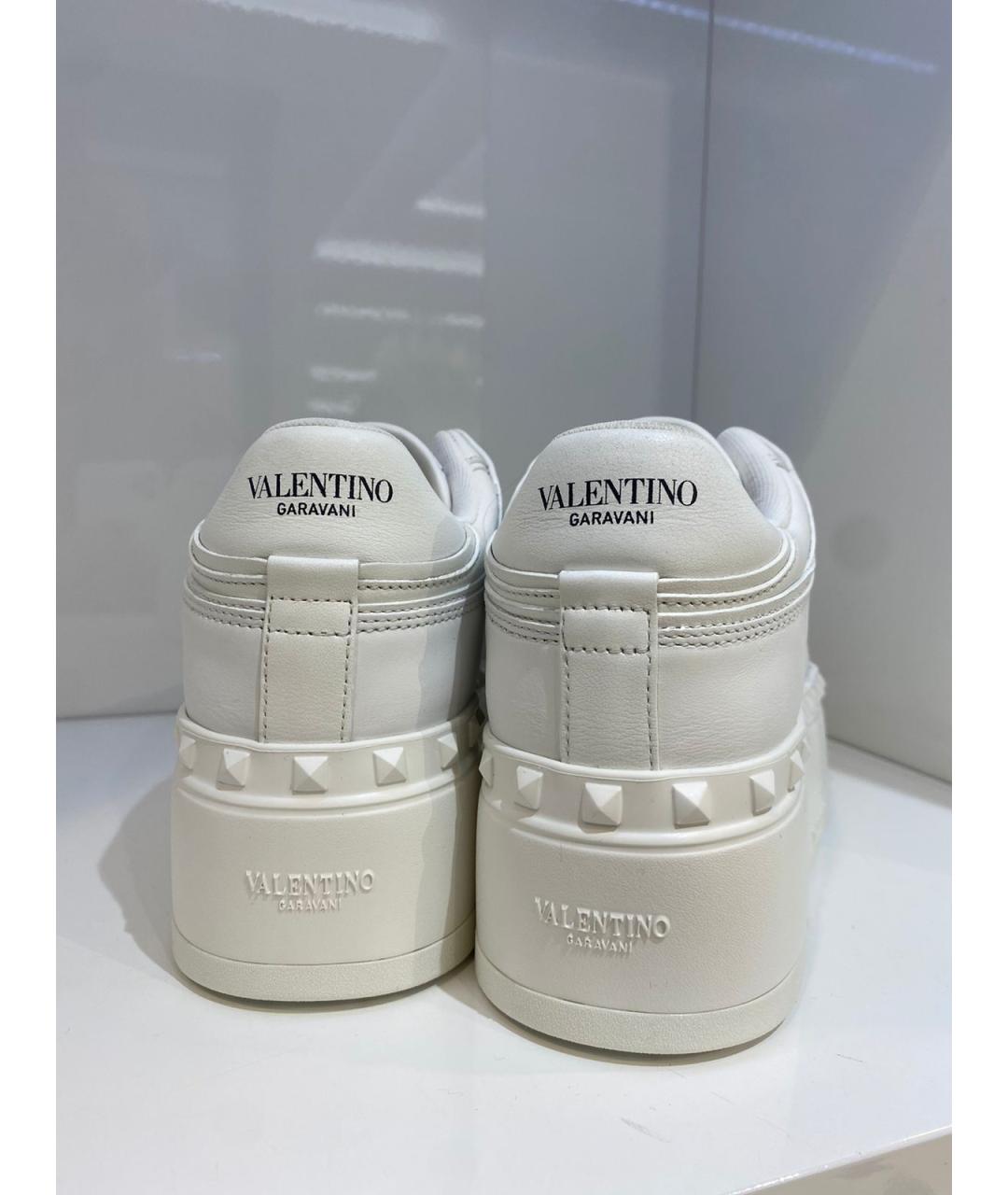VALENTINO Белые кожаные кроссовки, фото 3