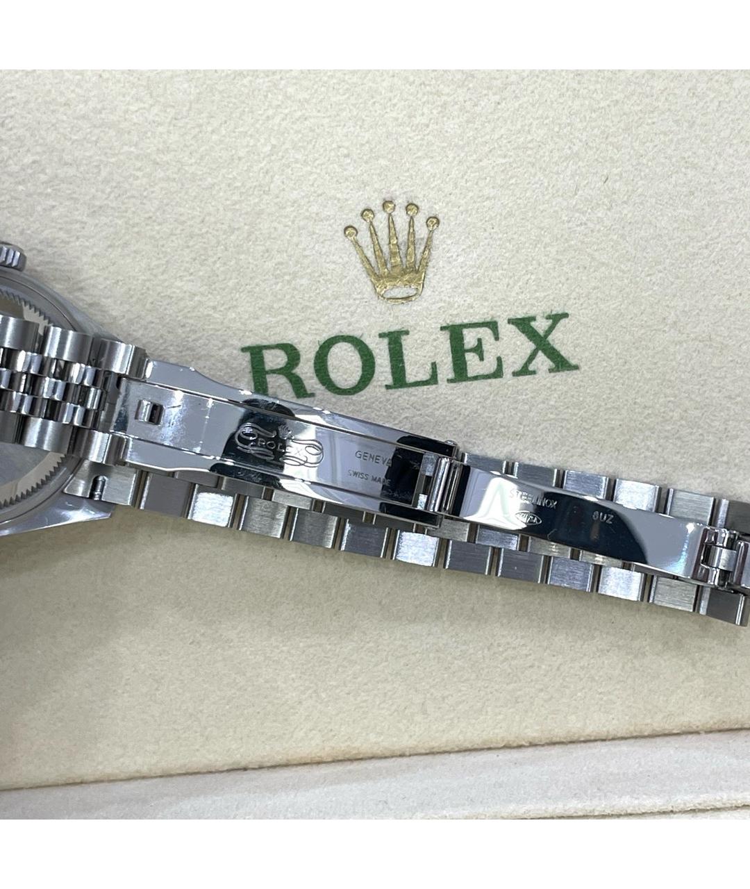ROLEX Белые металлические часы, фото 6