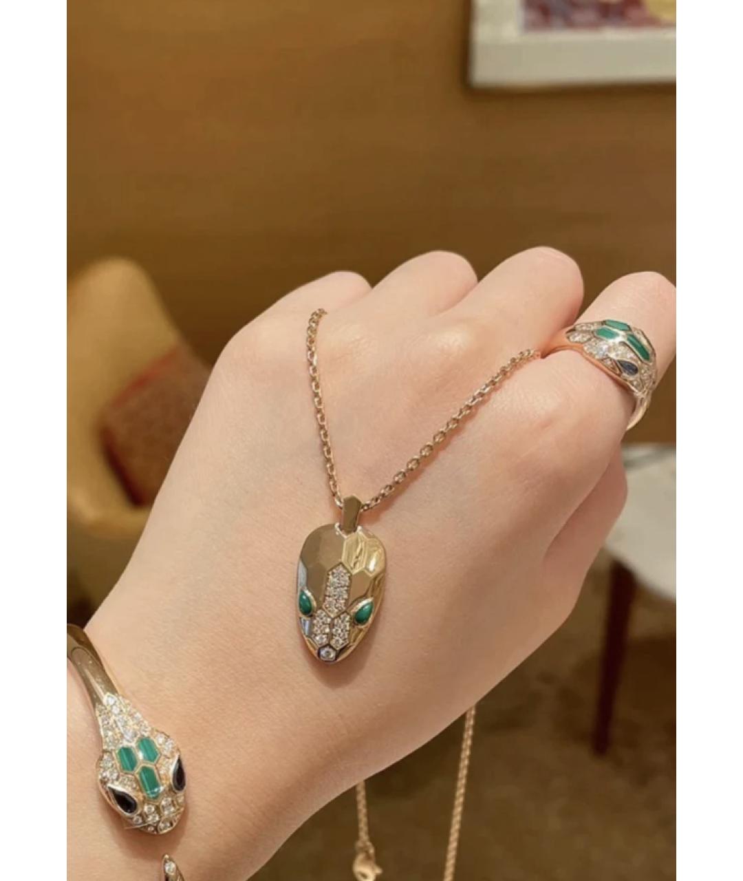 BVLGARI Золотое колье из розового золота, фото 7