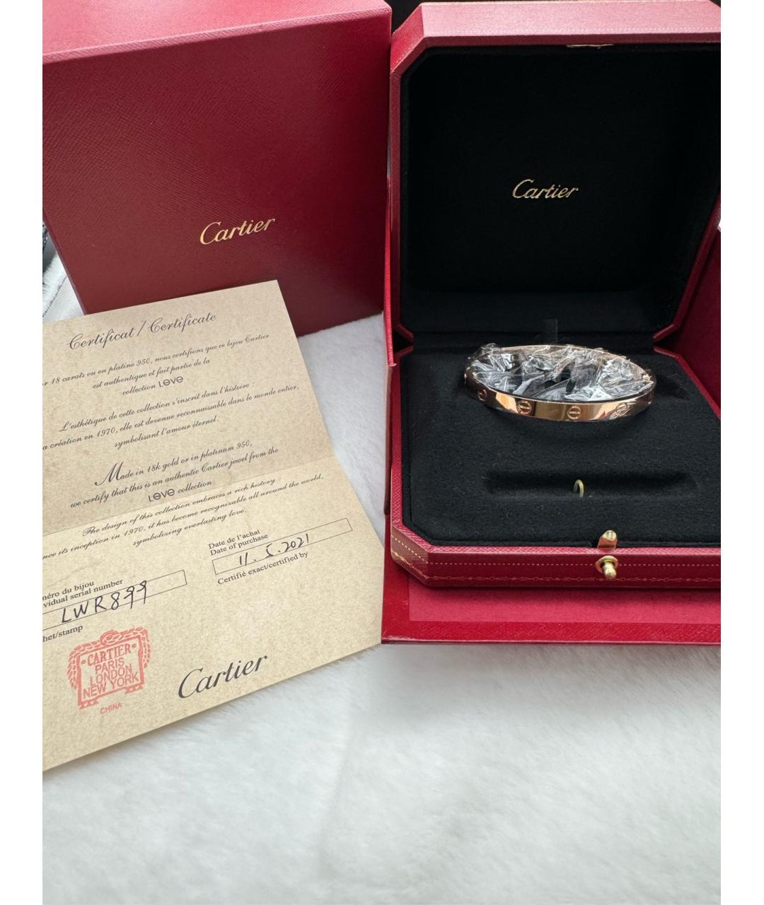 CARTIER Золотой браслет из розового золота, фото 5