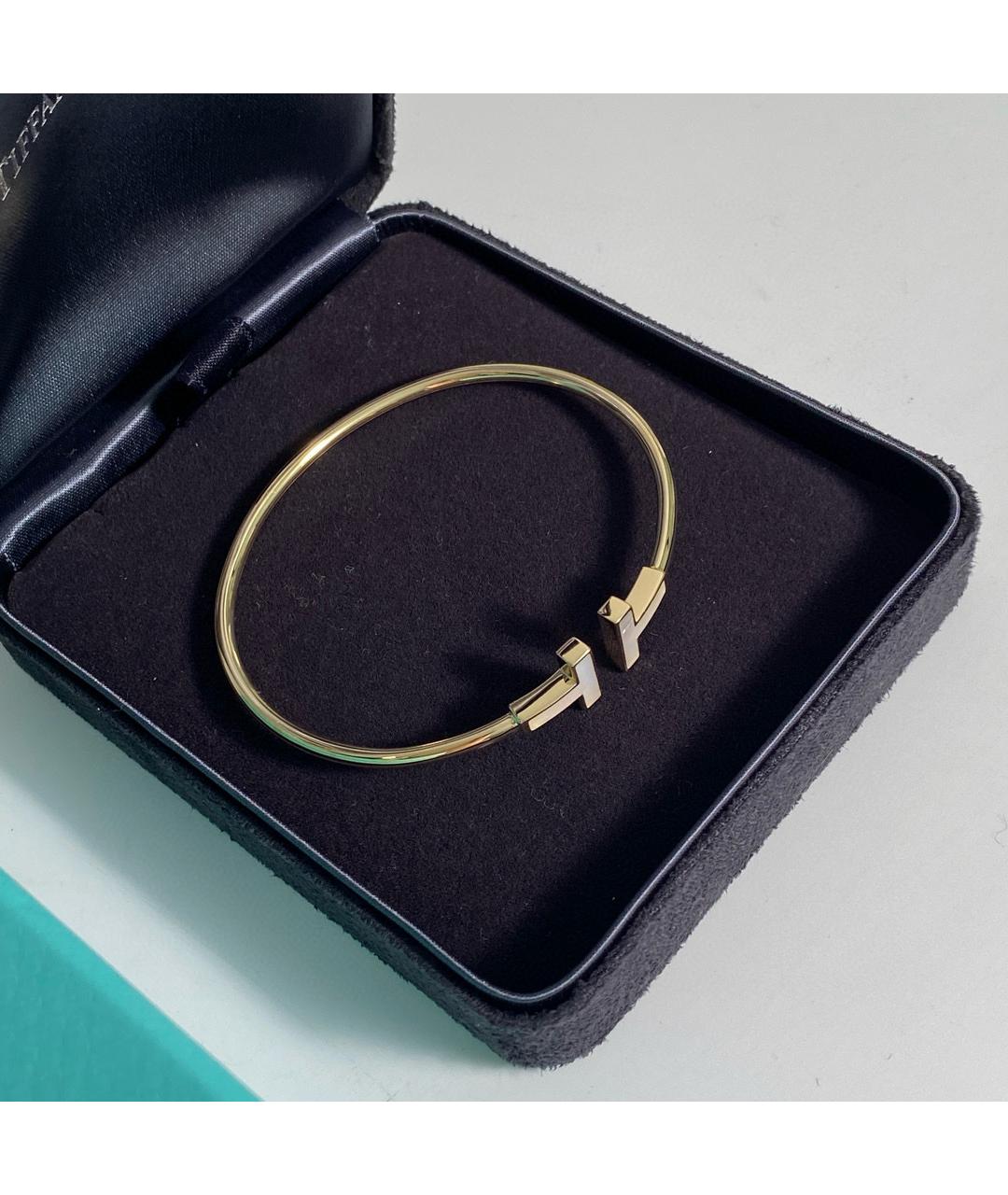 TIFFANY&CO Белый браслет из желтого золота, фото 2