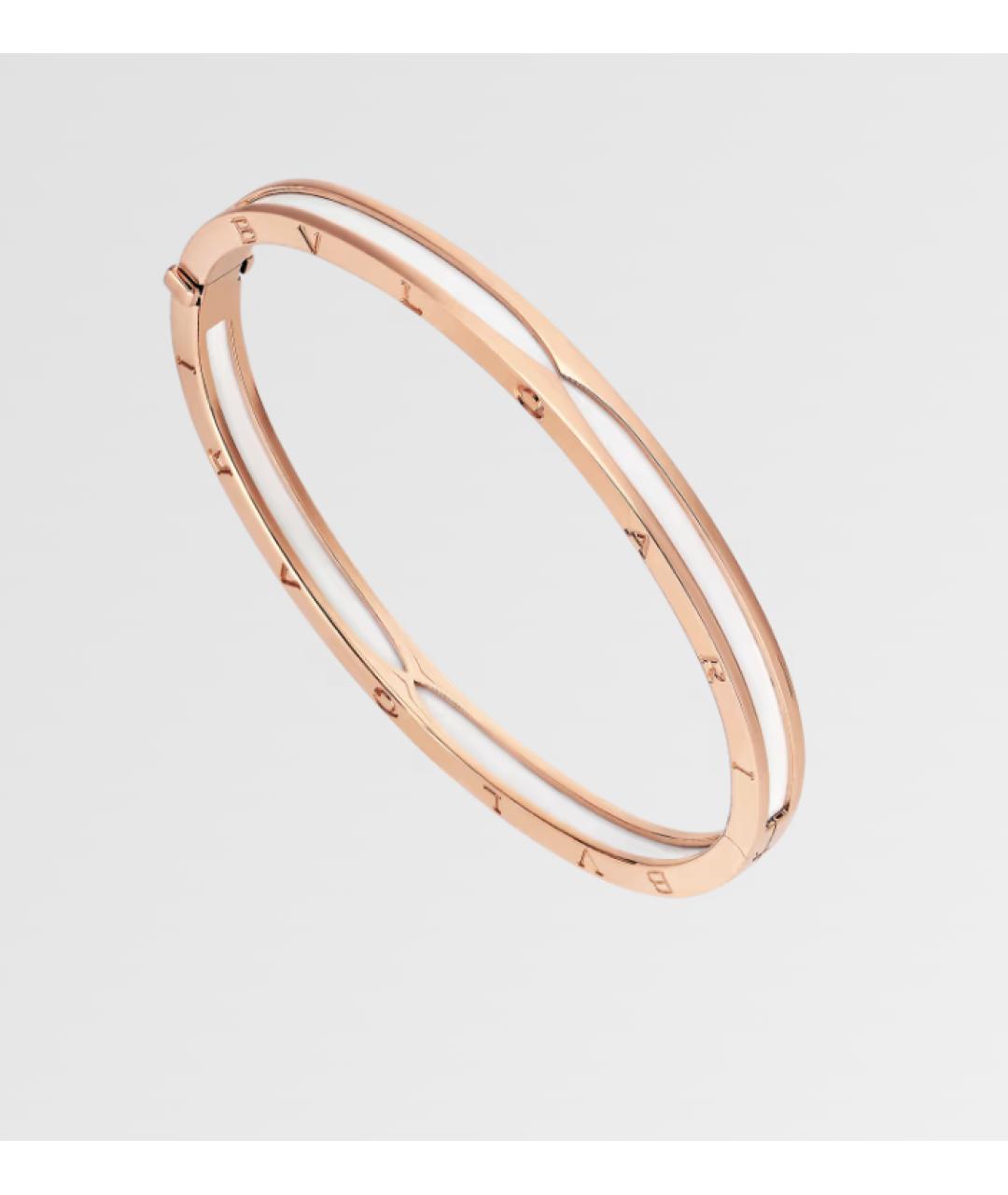 BVLGARI Белый браслет из розового золота, фото 6