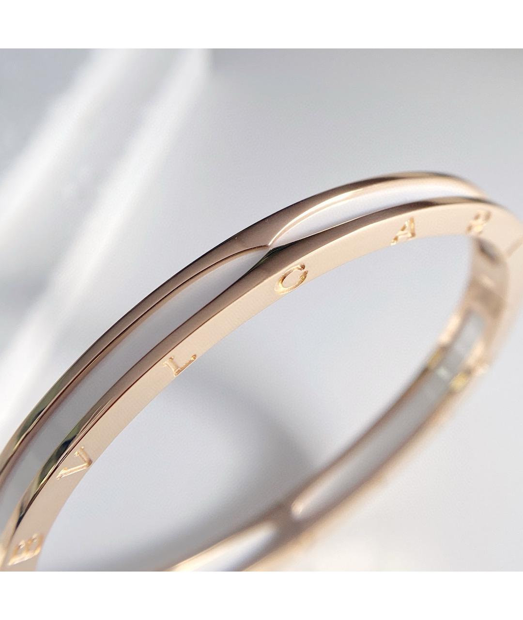 BVLGARI Белый браслет из розового золота, фото 5