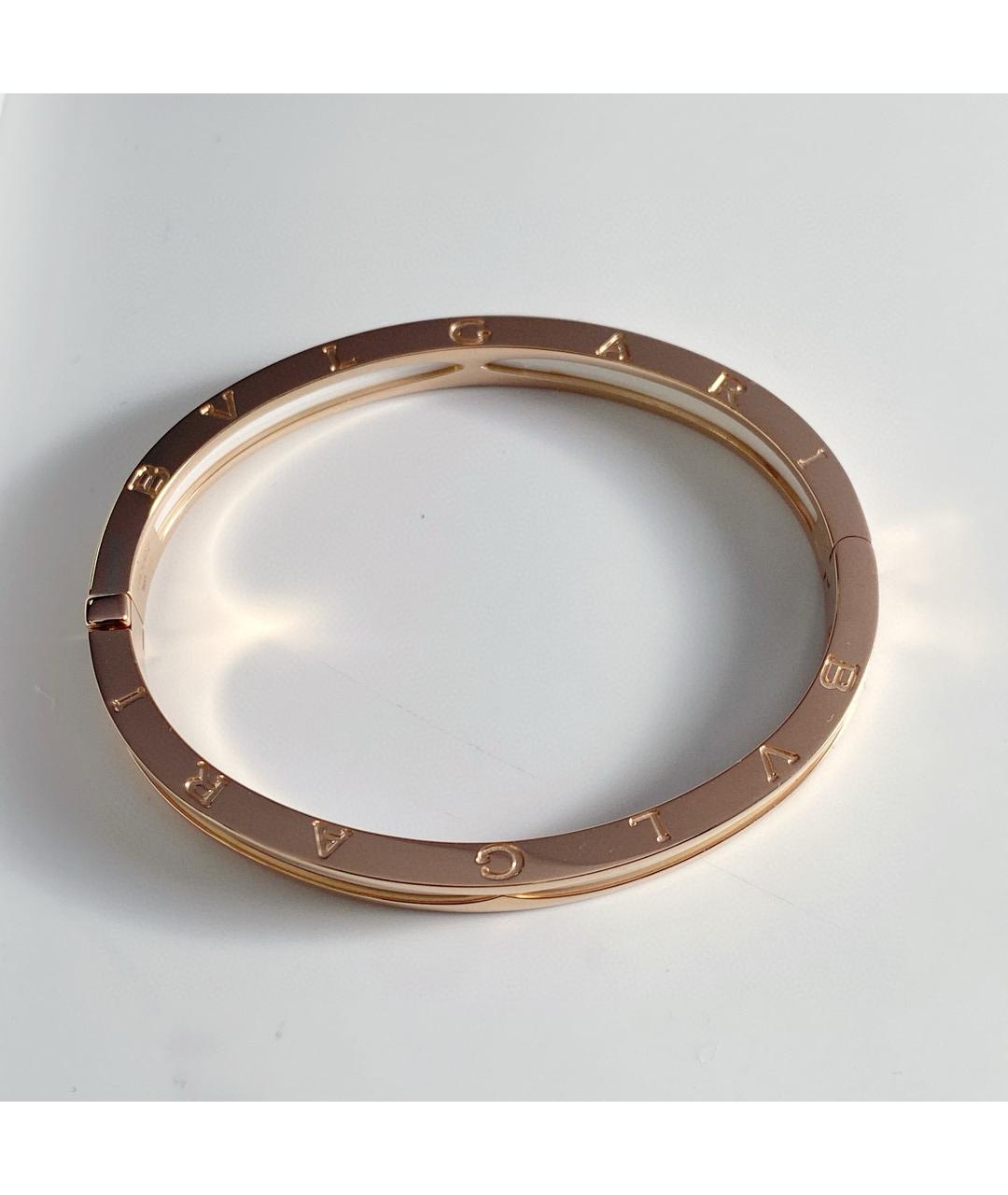 BVLGARI Белый браслет из розового золота, фото 4