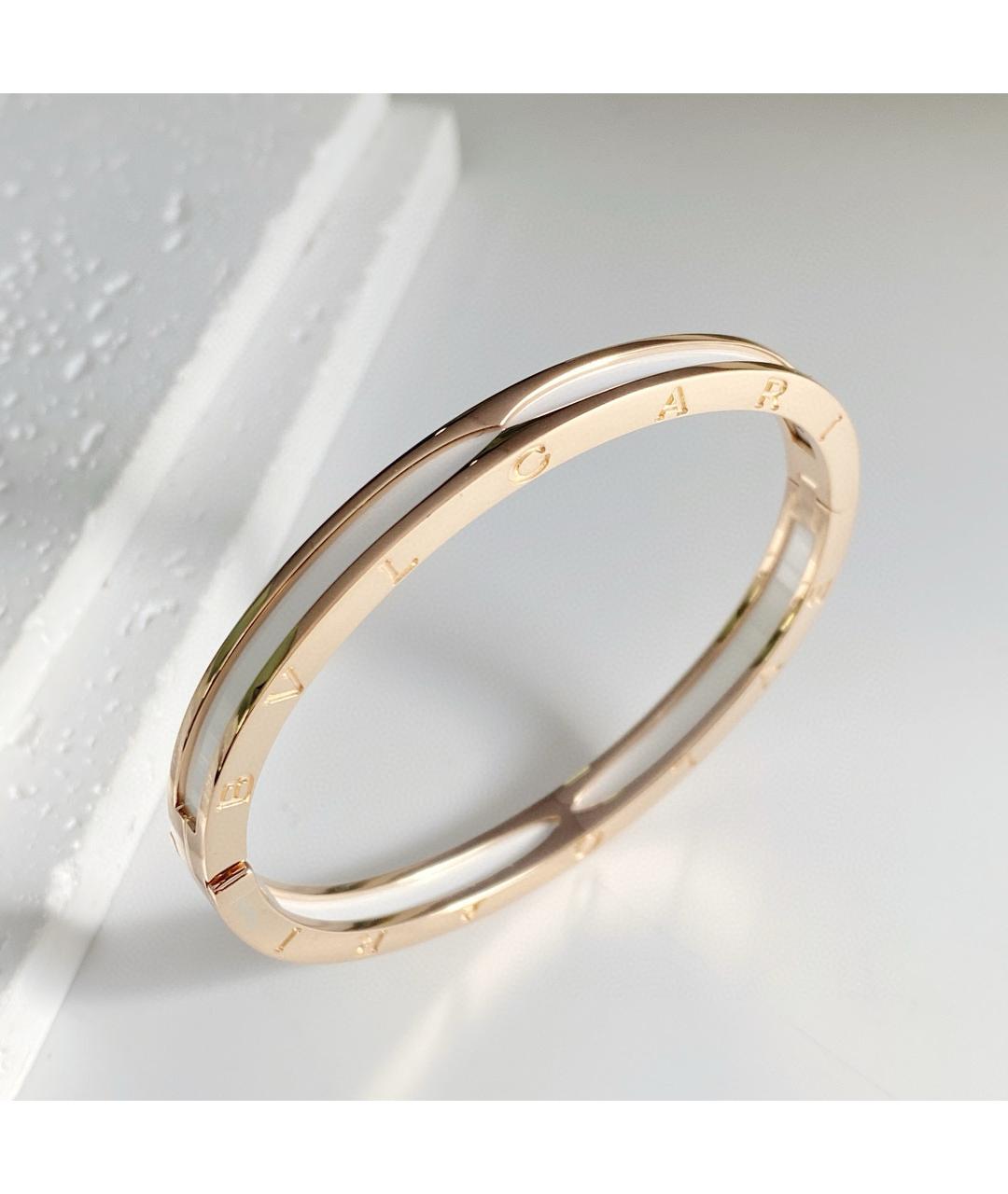BVLGARI Белый браслет из розового золота, фото 2