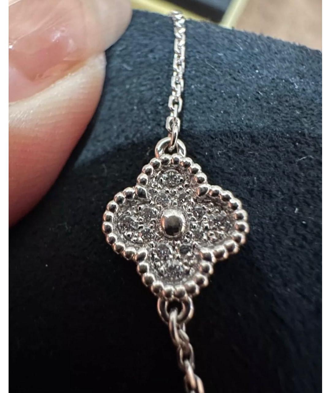 VAN CLEEF & ARPELS Серебрянный браслет из белого золота, фото 5