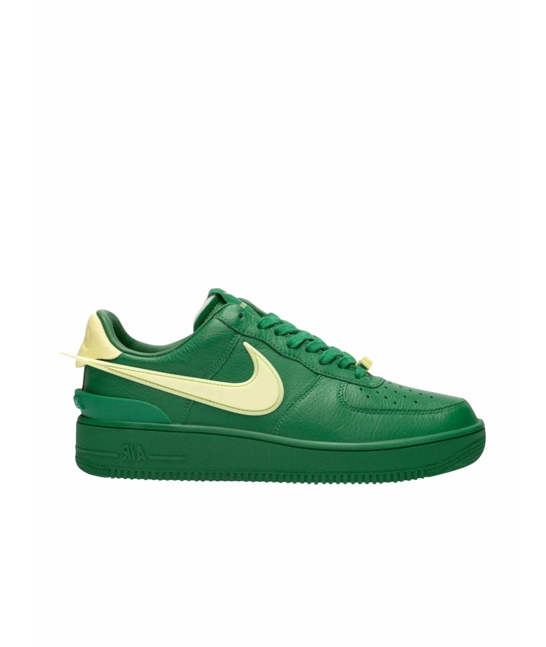 AMBUSH Зеленые кожаные низкие кроссовки / кеды, фото 1