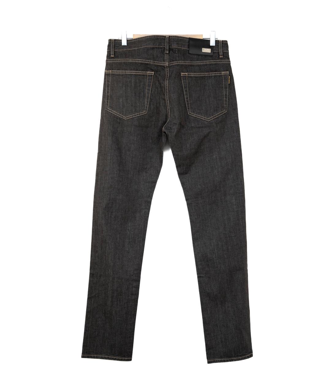 MOORER Серые хлопко-кашемировые прямые джинсы, фото 2