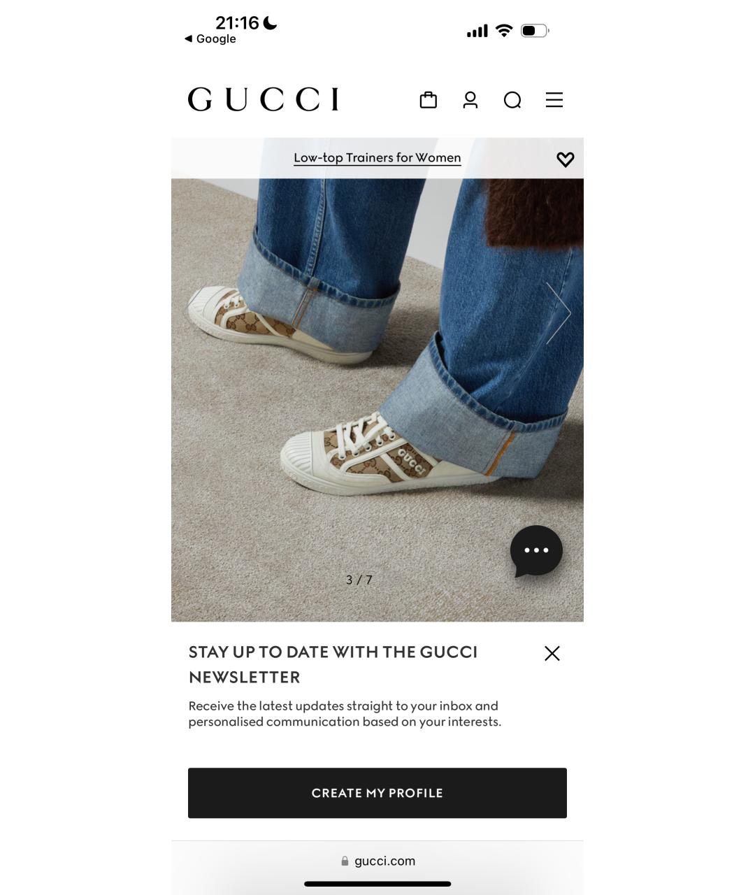 GUCCI Бежевые кеды, фото 3