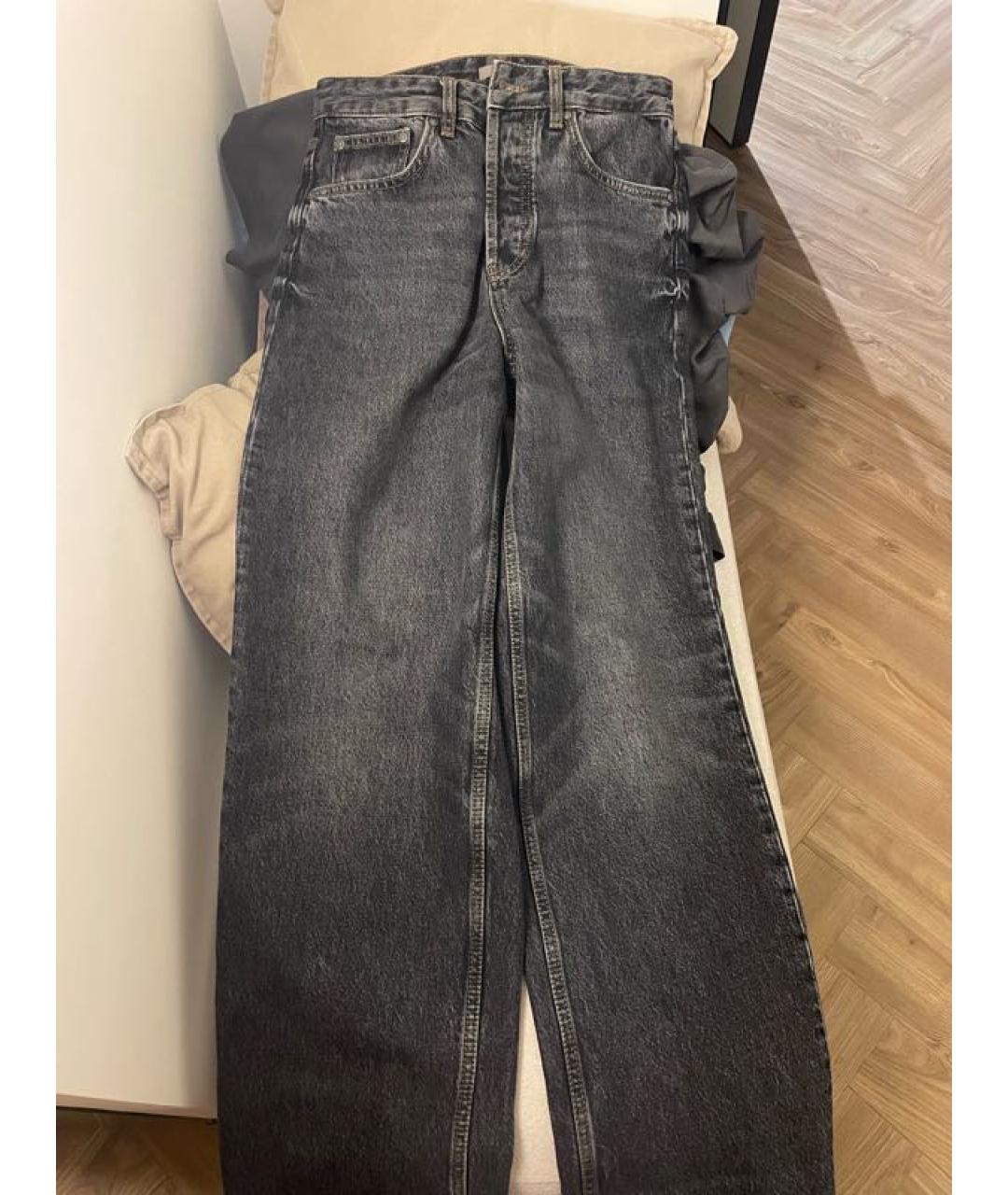 12 STOREEZ Антрацитовые прямые джинсы, фото 6