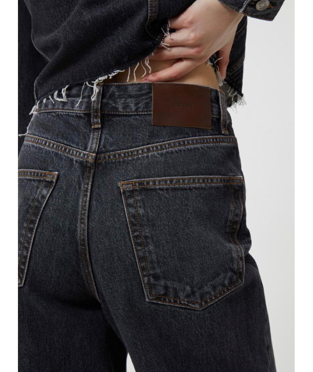 12 STOREEZ Антрацитовые прямые джинсы, фото 3