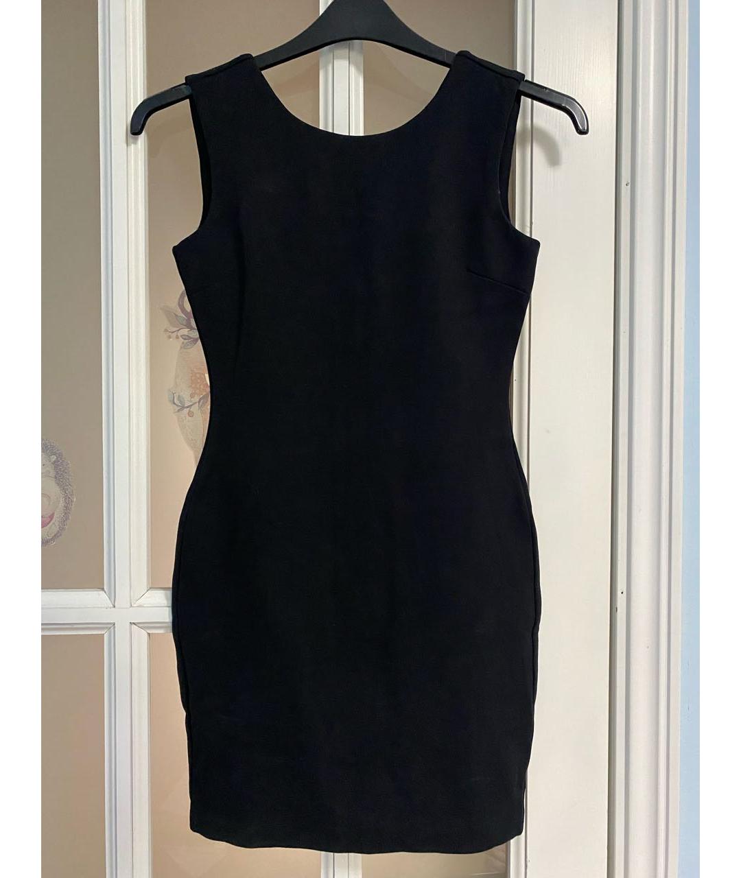 JUICY COUTURE Черное вискозное коктейльное платье, фото 9
