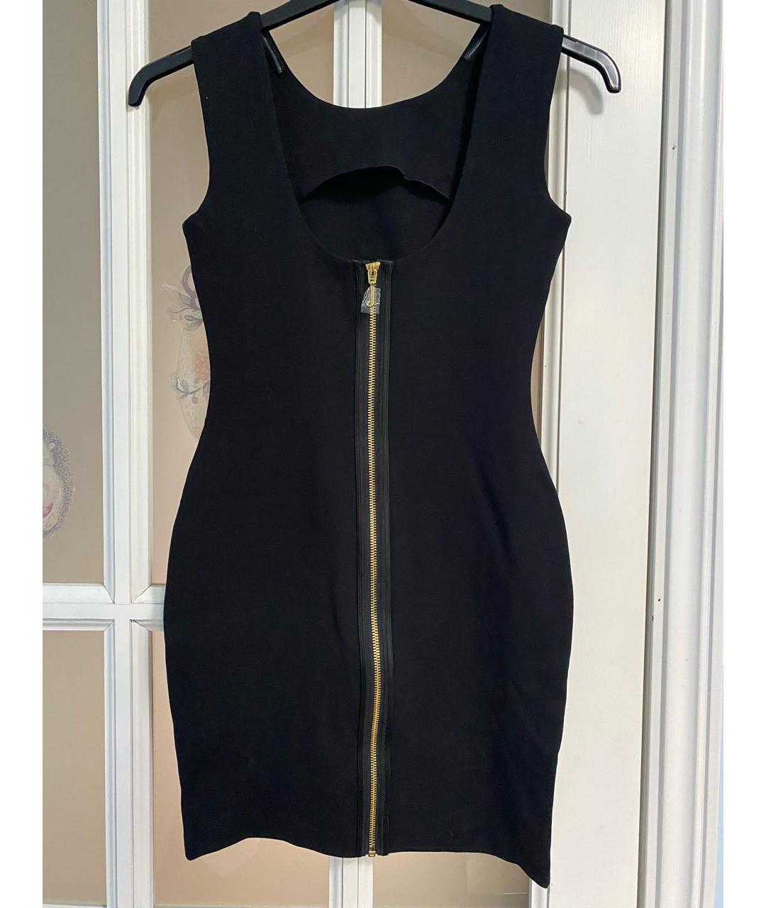 JUICY COUTURE Черное вискозное коктейльное платье, фото 2