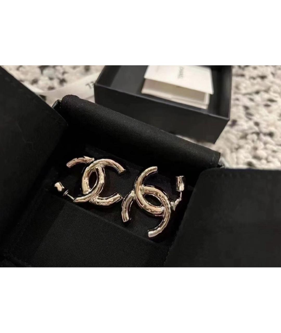 CHANEL Серебряные серьги, фото 3