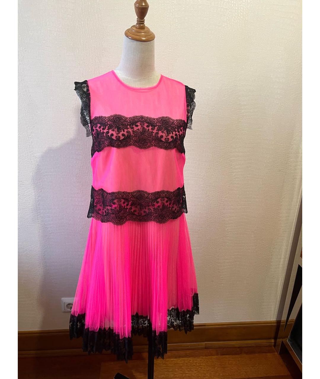 CHRISTOPHER KANE Розовое полиамидовое платье, фото 6