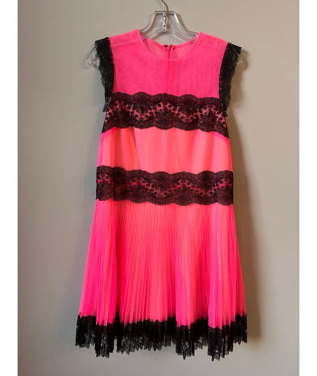 CHRISTOPHER KANE Розовое полиамидовое платье, фото 7