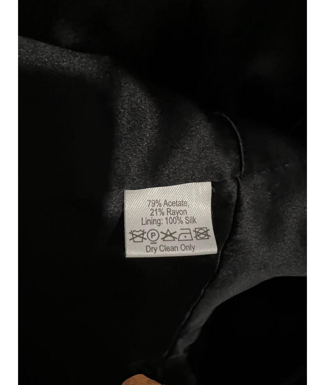 TEMPERLEY LONDON Черный ацетатный жакет/пиджак, фото 5