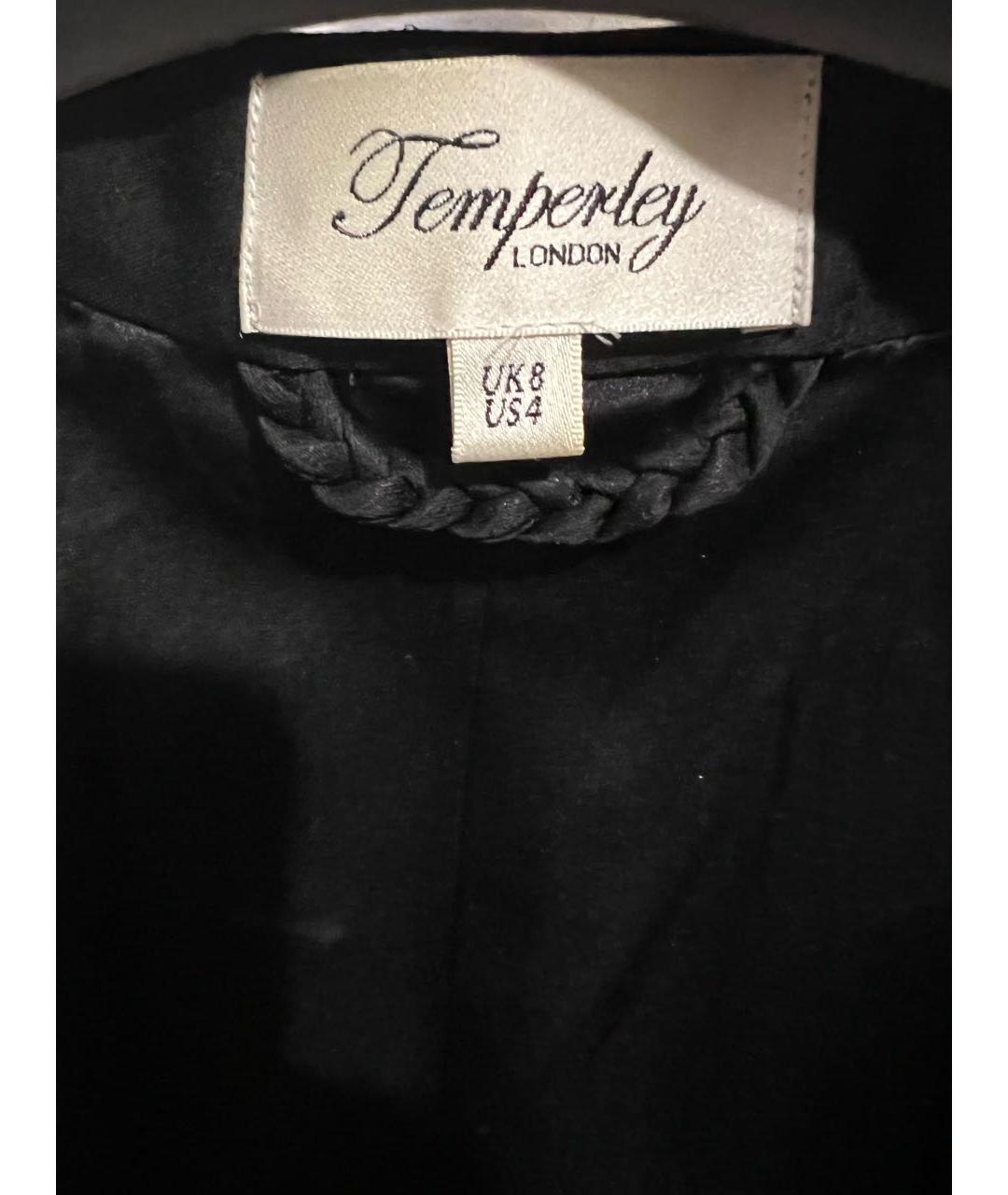 TEMPERLEY LONDON Черный ацетатный жакет/пиджак, фото 3