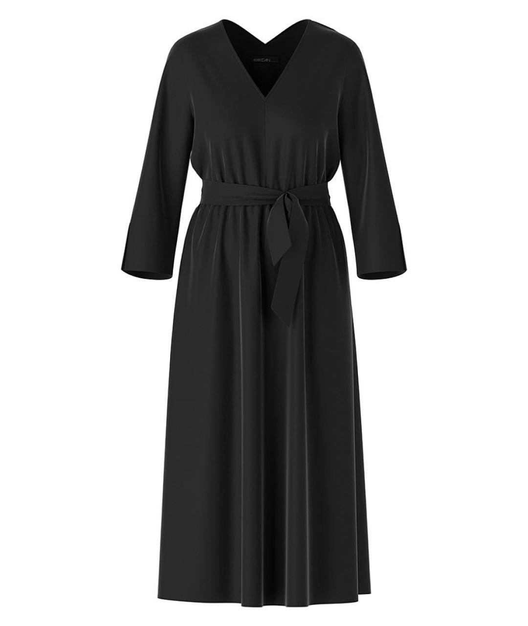 MARC CAIN Черное полиэстеровое повседневное платье, фото 1