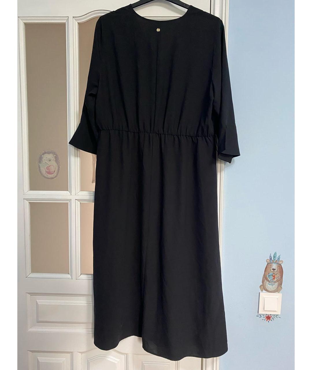 MARC CAIN Черное полиэстеровое повседневное платье, фото 8