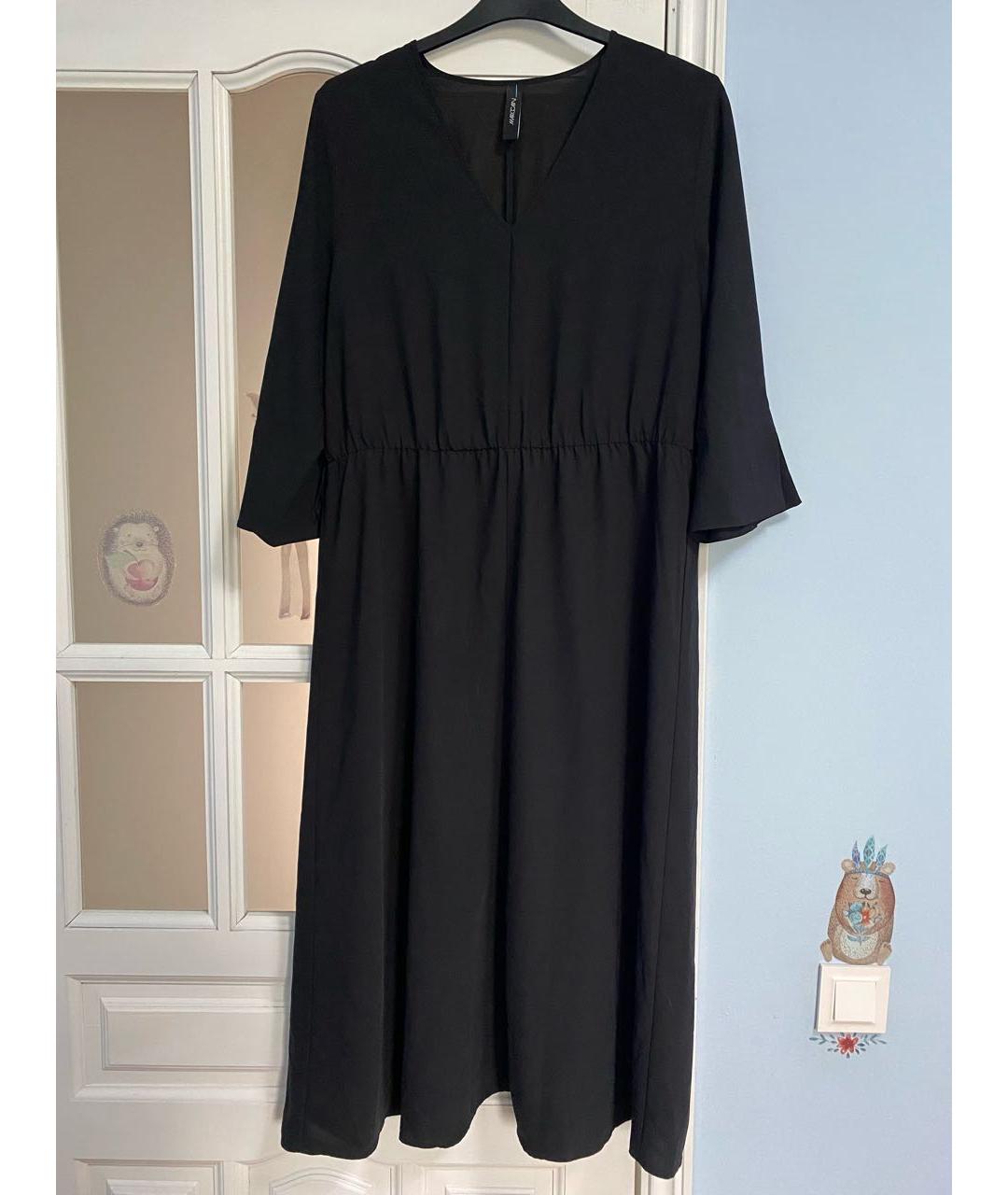 MARC CAIN Черное полиэстеровое повседневное платье, фото 4