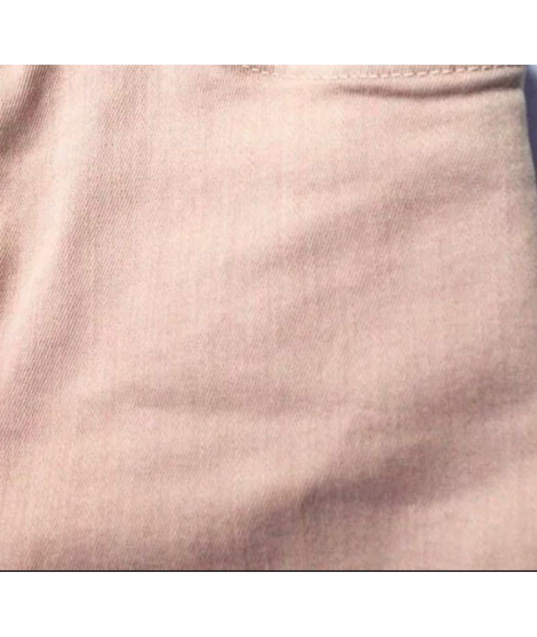 VICTORIA BECKHAM Розовые хлопковые джинсы слим, фото 5