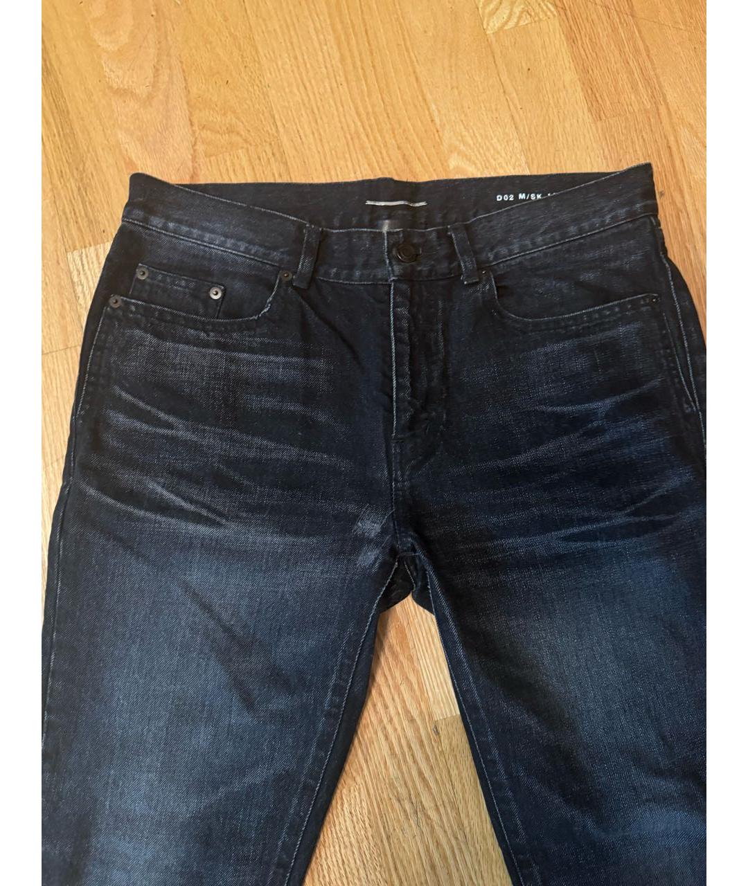 SAINT LAURENT Черные прямые джинсы, фото 3