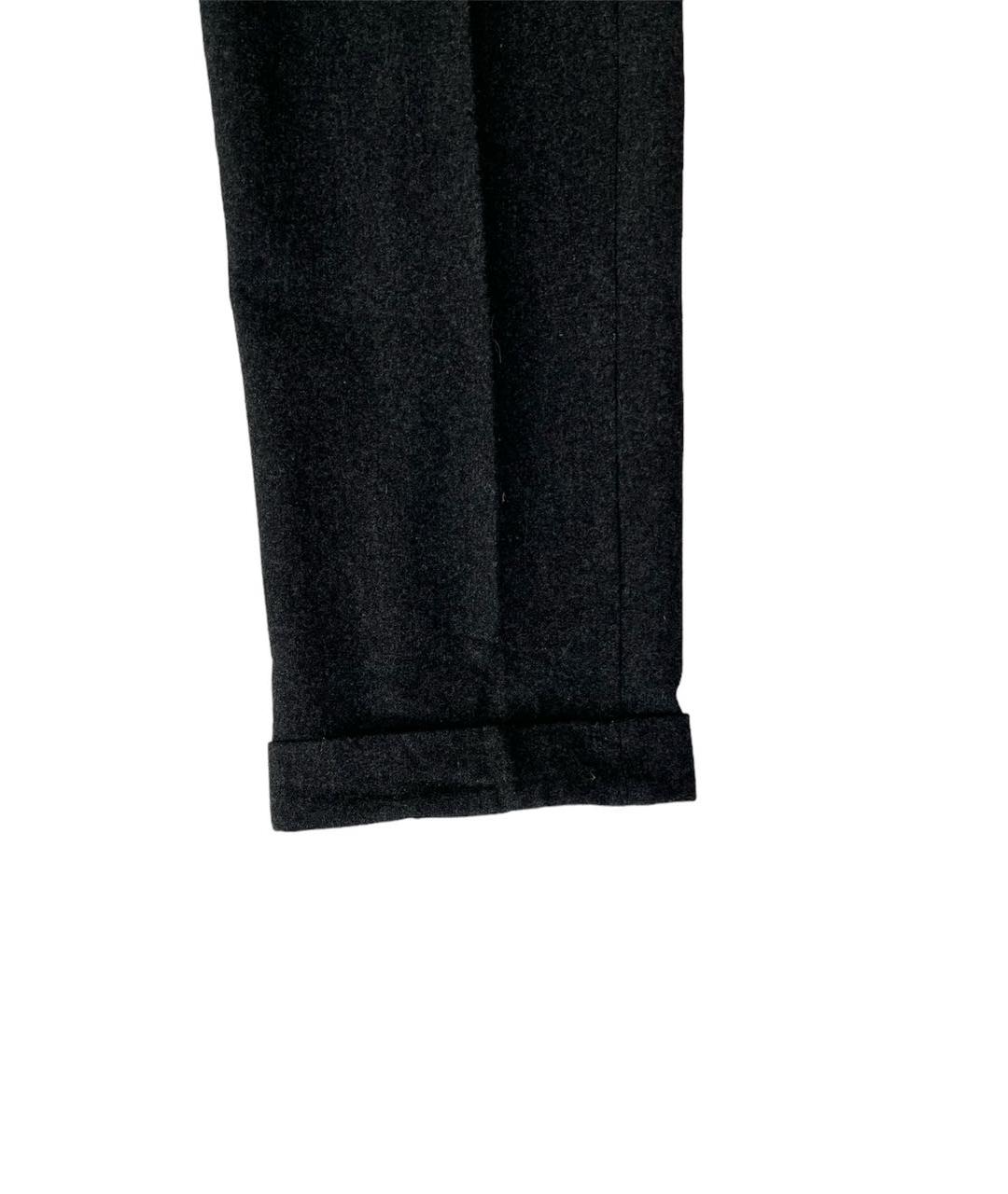 BURBERRY Антрацитовые вискозные классические брюки, фото 6