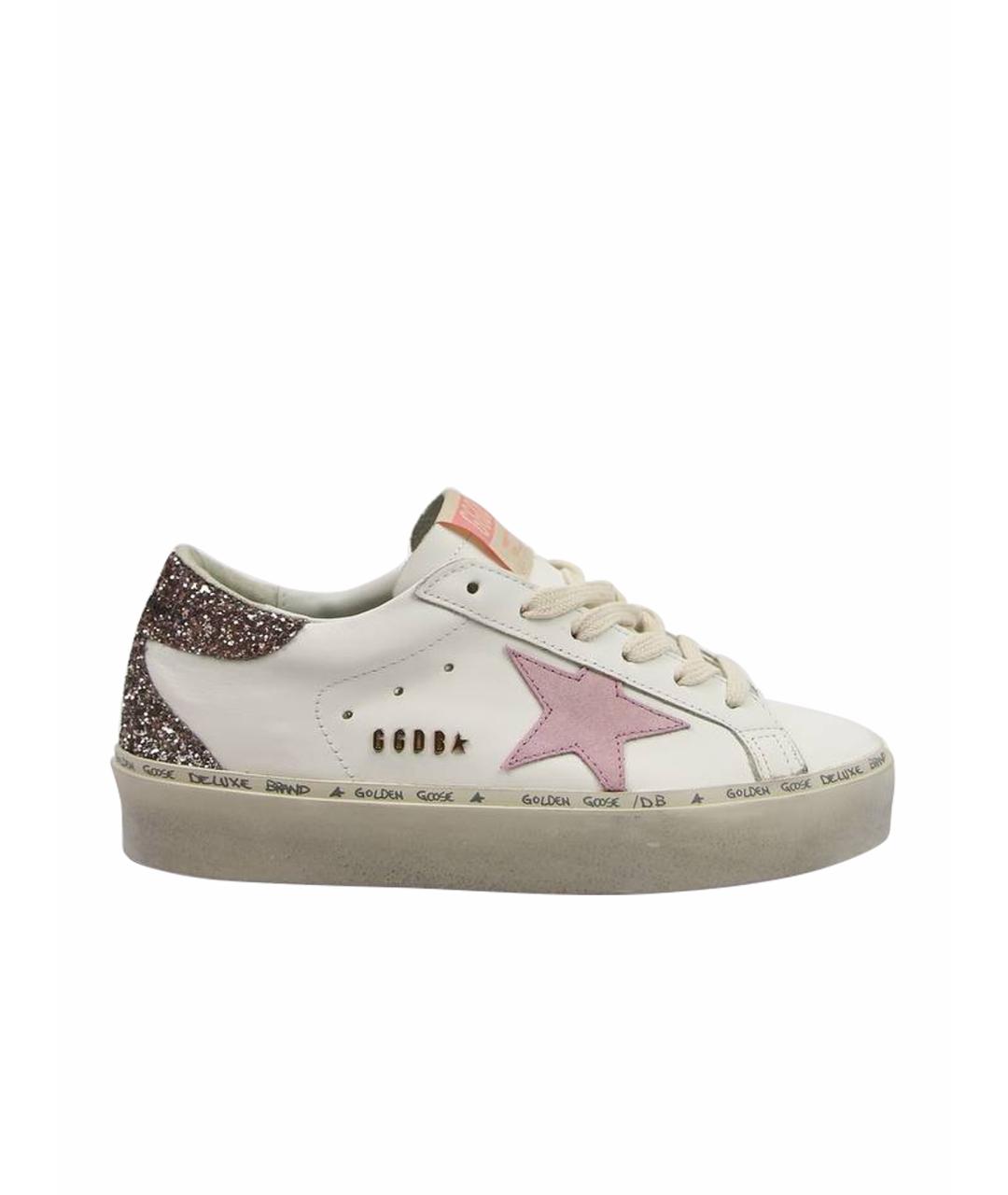 GOLDEN GOOSE DELUXE BRAND Белые кожаные кеды, фото 1