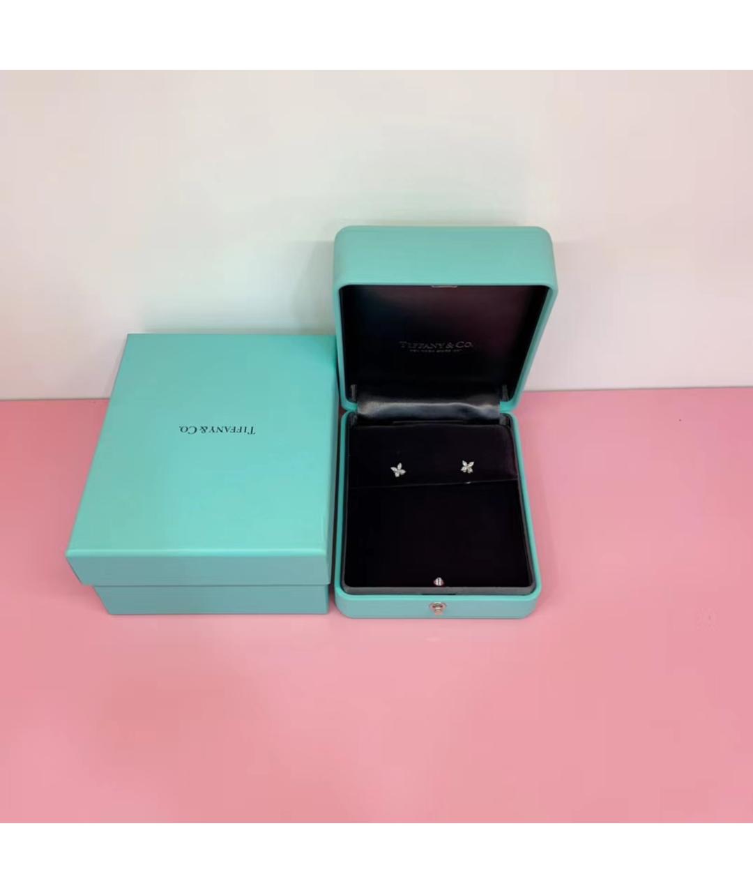 TIFFANY&CO Платиновые серьги, фото 2