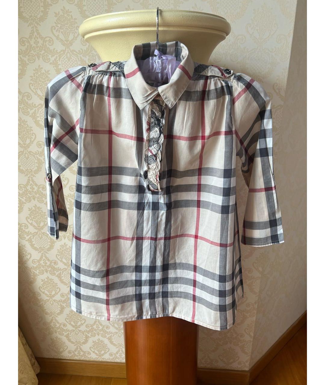 BURBERRY Хлопковая рубашка/блузка, фото 5