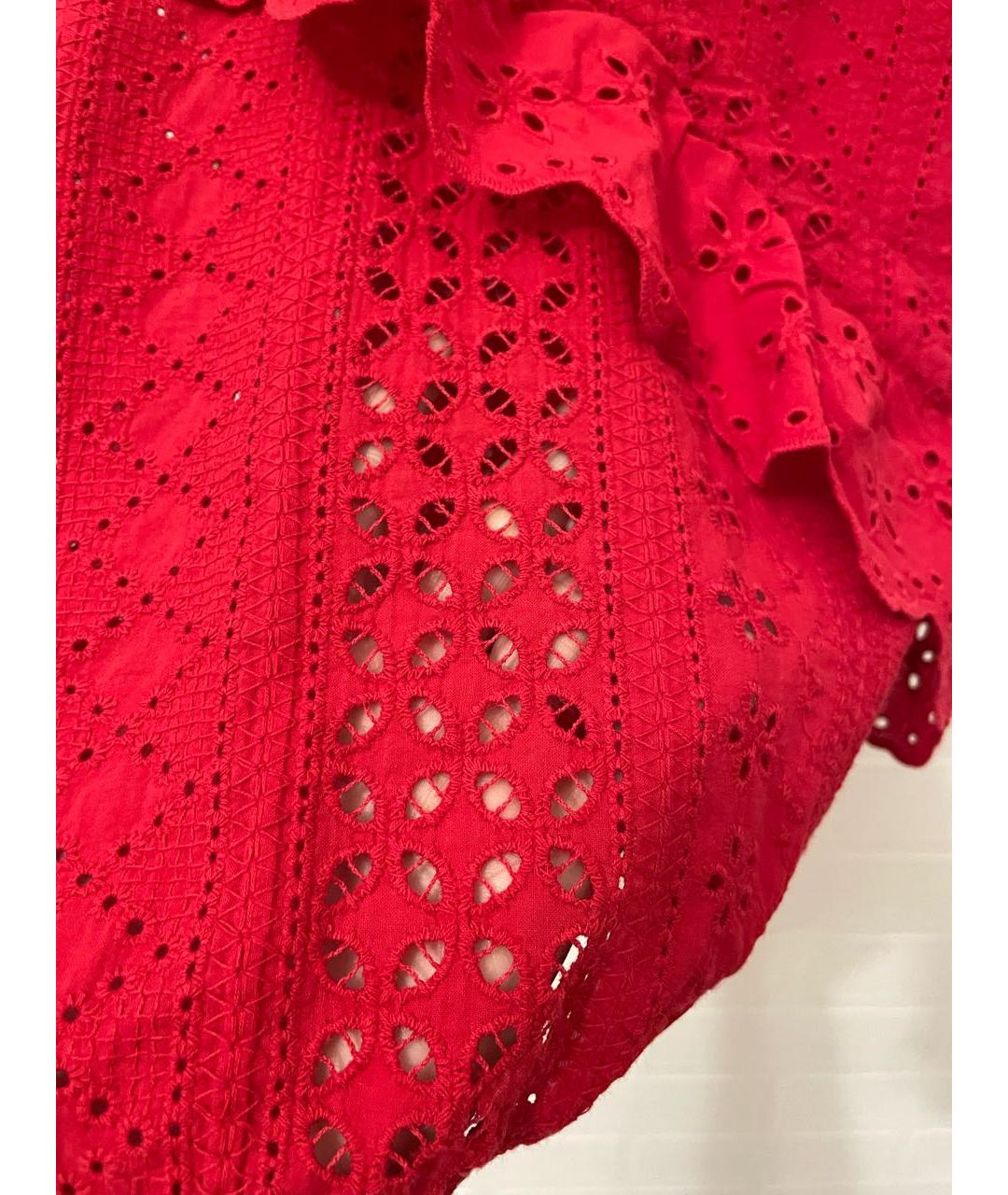 LIU JO Красная хлопковая блузы, фото 5