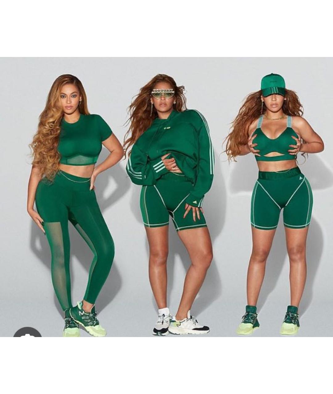 ADIDAS Зеленый полиэстеровый спортивные костюмы, фото 2