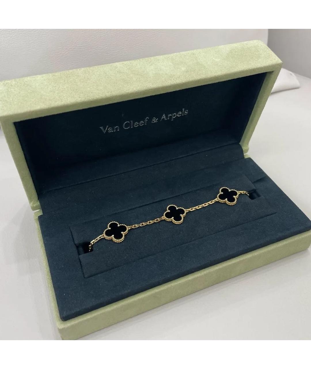 VAN CLEEF & ARPELS Черный браслет из желтого золота, фото 2
