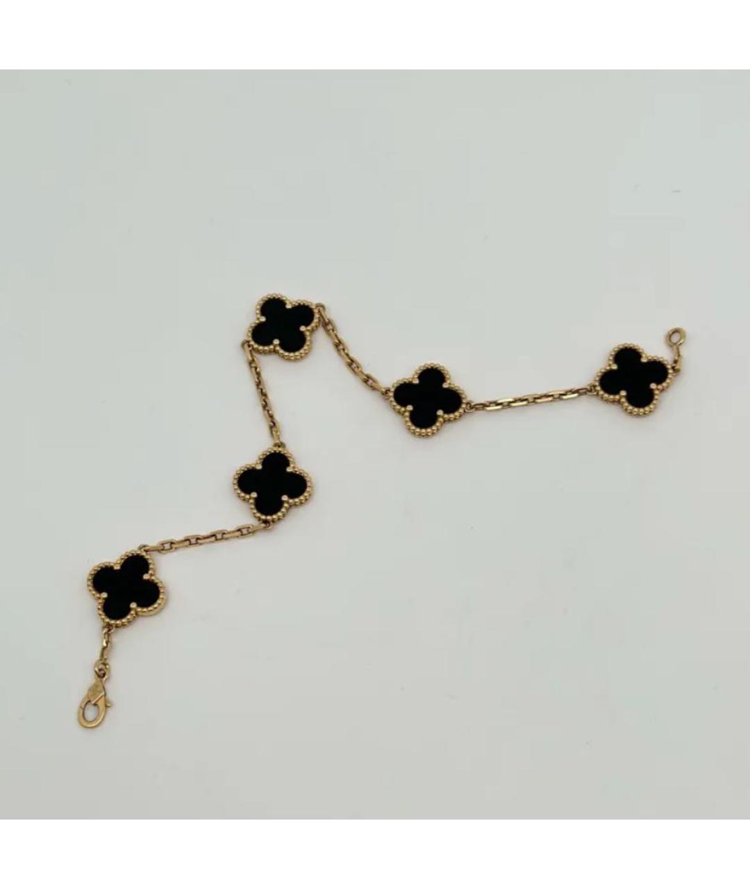 VAN CLEEF & ARPELS Черный браслет из желтого золота, фото 5