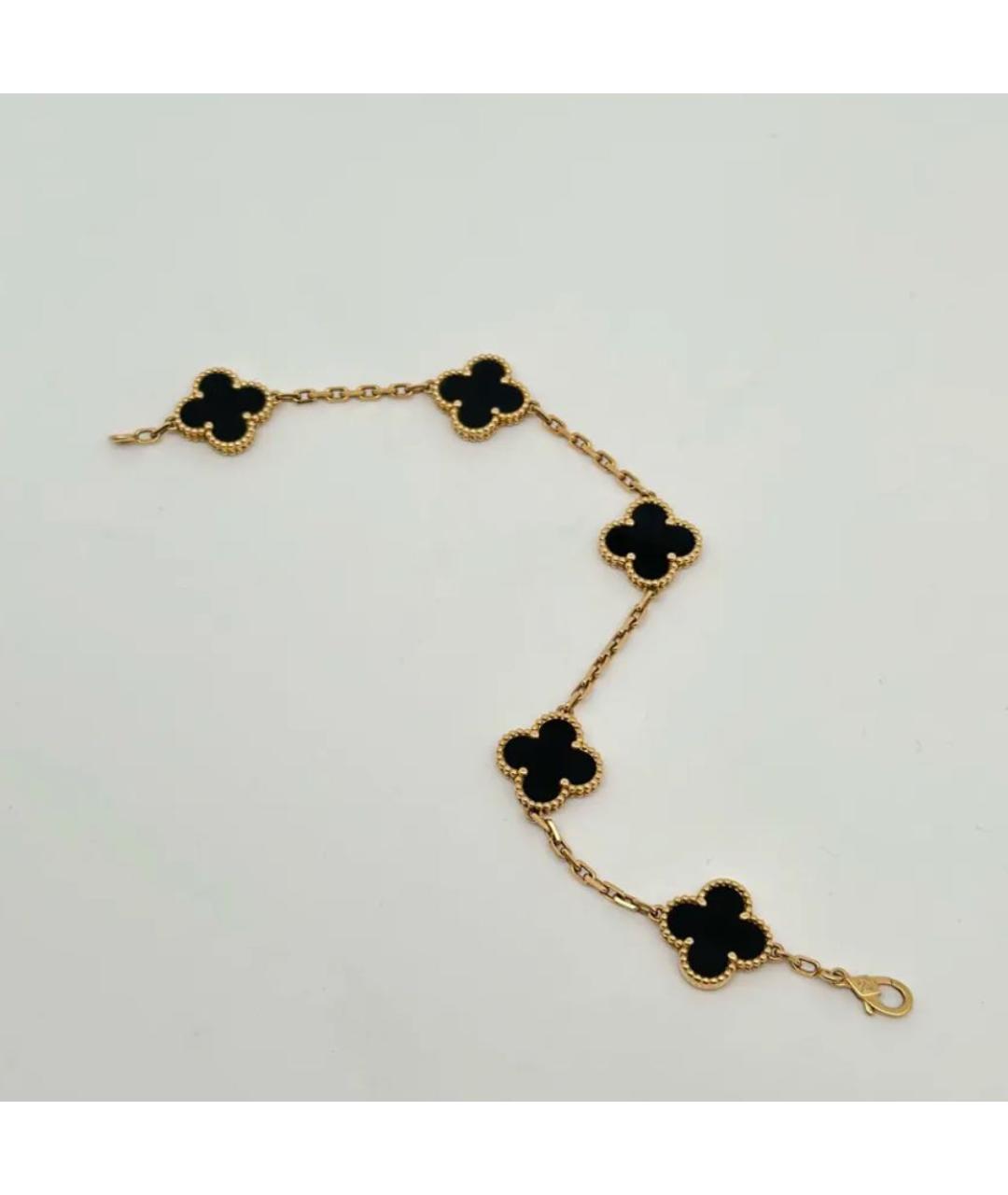 VAN CLEEF & ARPELS Черный браслет из желтого золота, фото 7