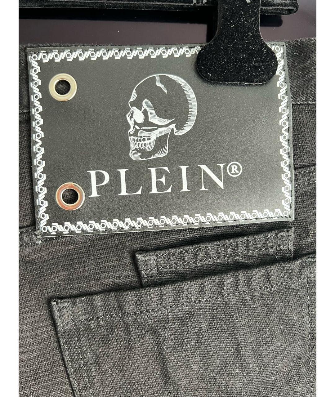 PHILIPP PLEIN Черные хлопковые шорты, фото 3