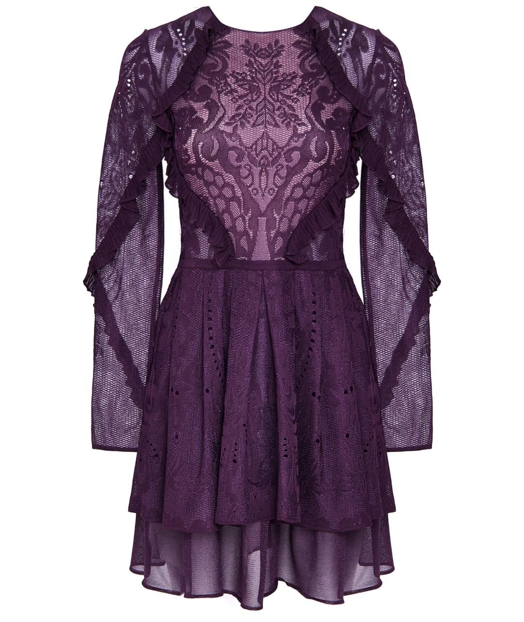 ZUHAIR MURAD Фиолетовое вискозное коктейльное платье, фото 1