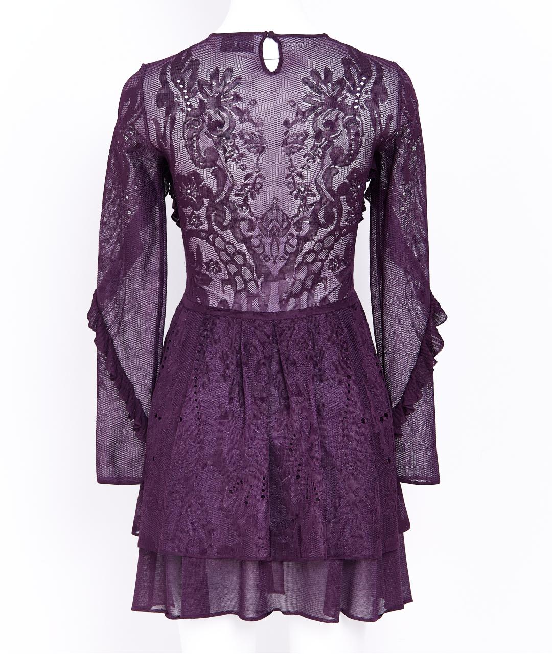 ZUHAIR MURAD Фиолетовое вискозное коктейльное платье, фото 2