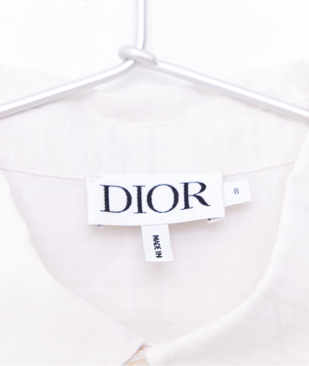 BABY DIOR Бежевая хлопковая детская рубашка, фото 4