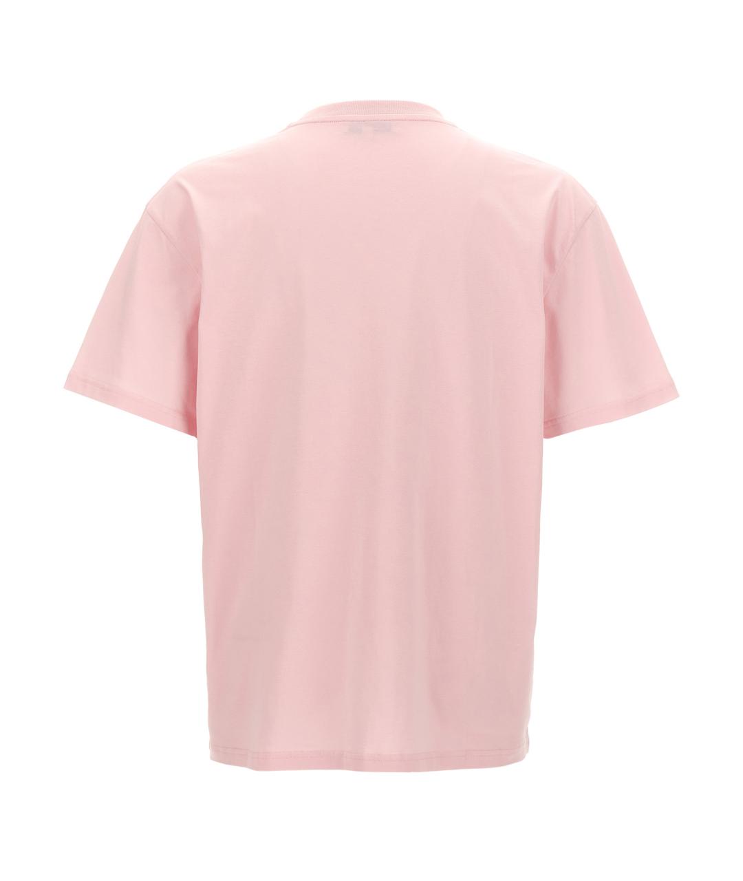 J.W.ANDERSON Розовая хлопковая футболка, фото 2